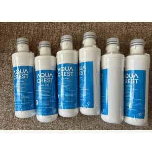 Aqua Crest AQF-FF46 Refrigerator Water Filter 6 Pack for LG Sealed